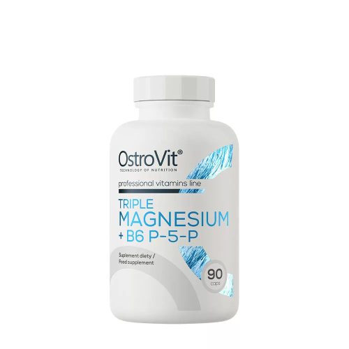 OstroVit Triple Magnesium + B6 P-5-P (Magnézium B6 vitaminnal) (90 kapszula)