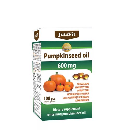 JutaVit Tökmagolaj 600 mg (100 lágykapszula)