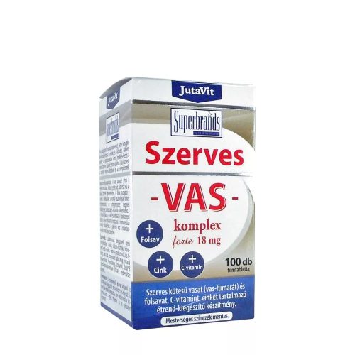 JutaVit Szerves Vas Komplex Forte 18 mg (100 tabletta)