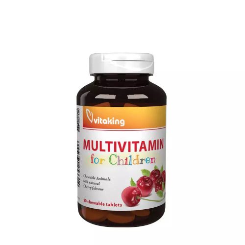 Vitaking Meggyes Gyerek Multivitamin rágótabletta (90 Rágótabletta)