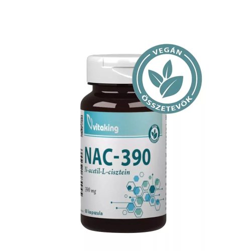 Vitaking NAC-390 (N-acetil-L-cisztein) 390 mg (60 Kapszula)