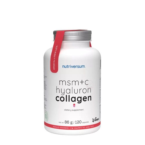 Nutriversum MSM+C Hyaluron Collagen (120 Kapszula)