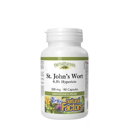 Natural Factors St. John's Wort (Közönséges Orbáncfű) 300 mg (90 kapszula)