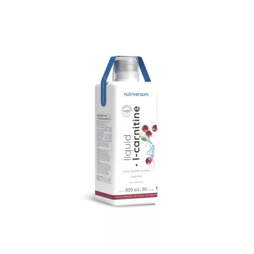 Nutriversum Liquid L-Carnitine 3000 mg L-karnitin ital (meggy ízű)