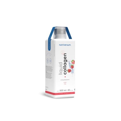 Nutriversum Liquid Collagen Sugar Free kollagén ital (500 ml eper)