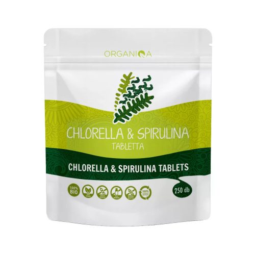 Organiqa Bio Chlorella & Spirulina (250 db tabletta)