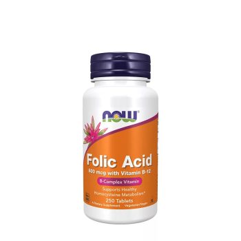 Now Foods Folsav 800mcg + B-12 25mcg (250 tabletta)